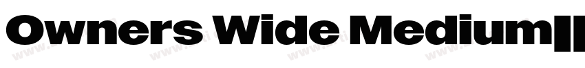 Owners Wide Medium字体转换